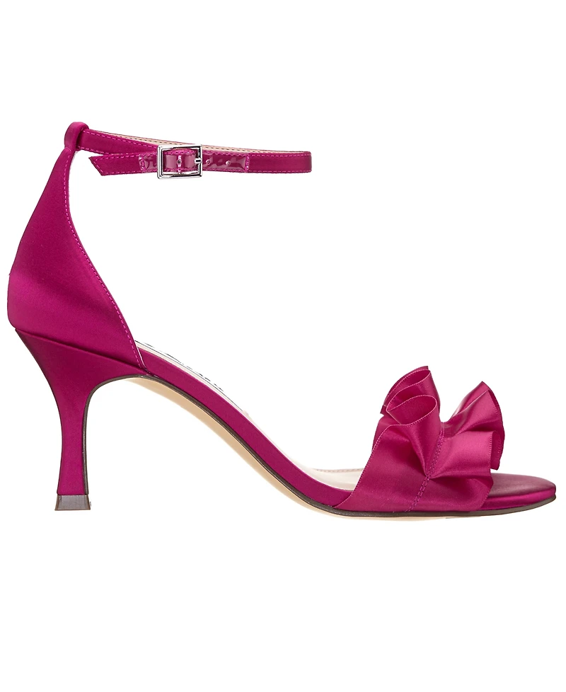 Nina Women's Lisa Mid Heel with Ruffle Sandal