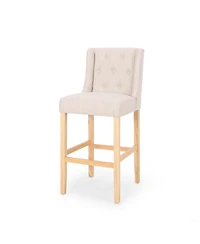 Streamdale Vienna Tufted Wingback Counter Stools, Set Of 2, Light Blue