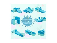 Slickblue Toddler 5-Piece Climb and Crawl Activity Playset