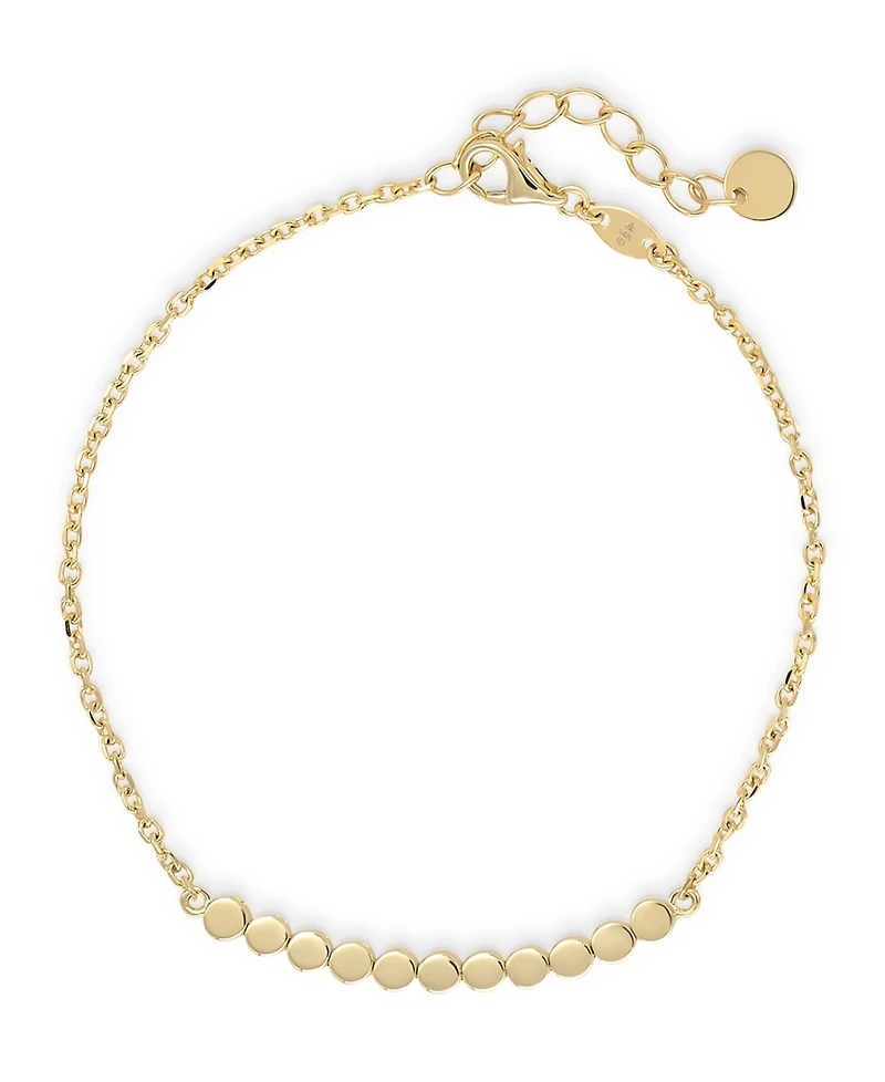 Devata Round Link Chain Bracelet in 14K Gold, 6.5 in adj to 7.5 in, approx. 2.8 grams