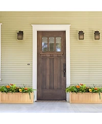 Slickblue Folding Wooden Raised Garden Bed with Removable Bottom for Herbs Fruits Flowers