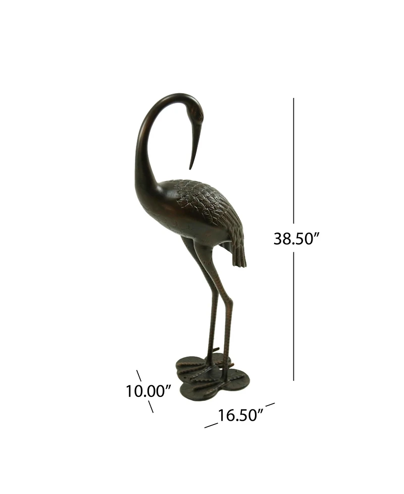 Bird Animals Rust Resistant Metal Garden Statue