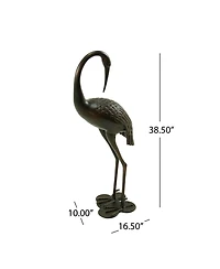 Bird Animals Rust Resistant Metal Garden Statue
