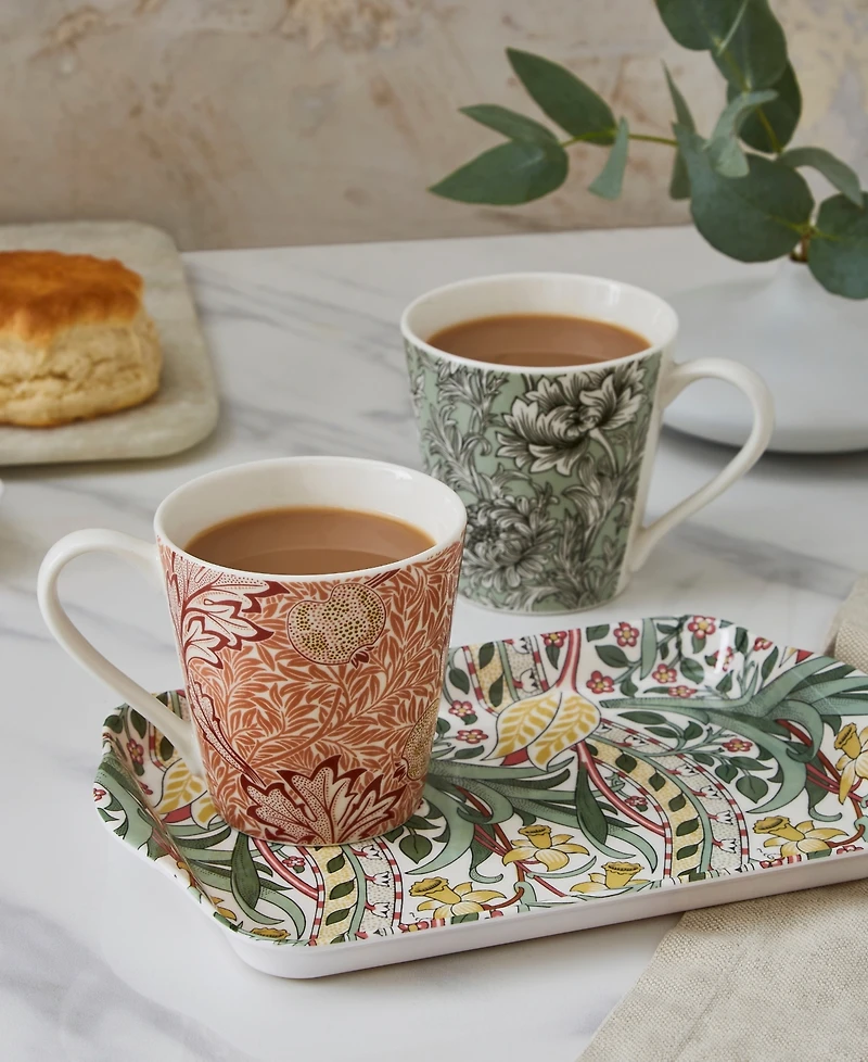 Spode Morris & Co. Mug & Tray Set