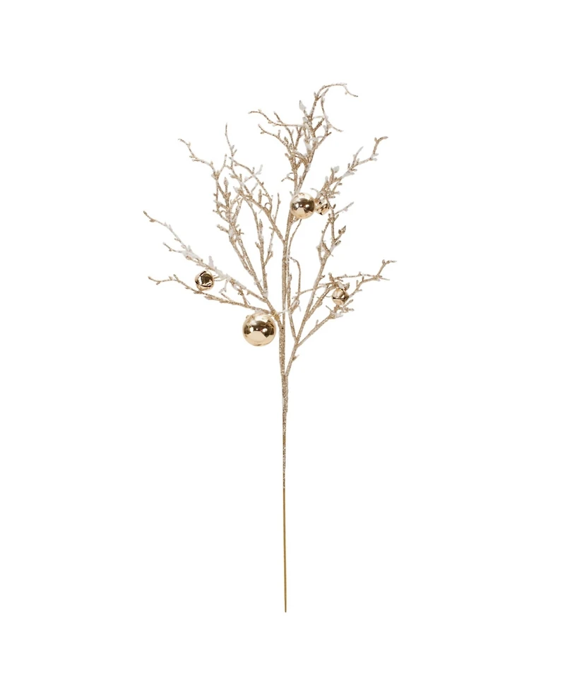 Slickblue Set of 6 Sleigh Bell Branches – Ideal for Holiday and Winter Decorating