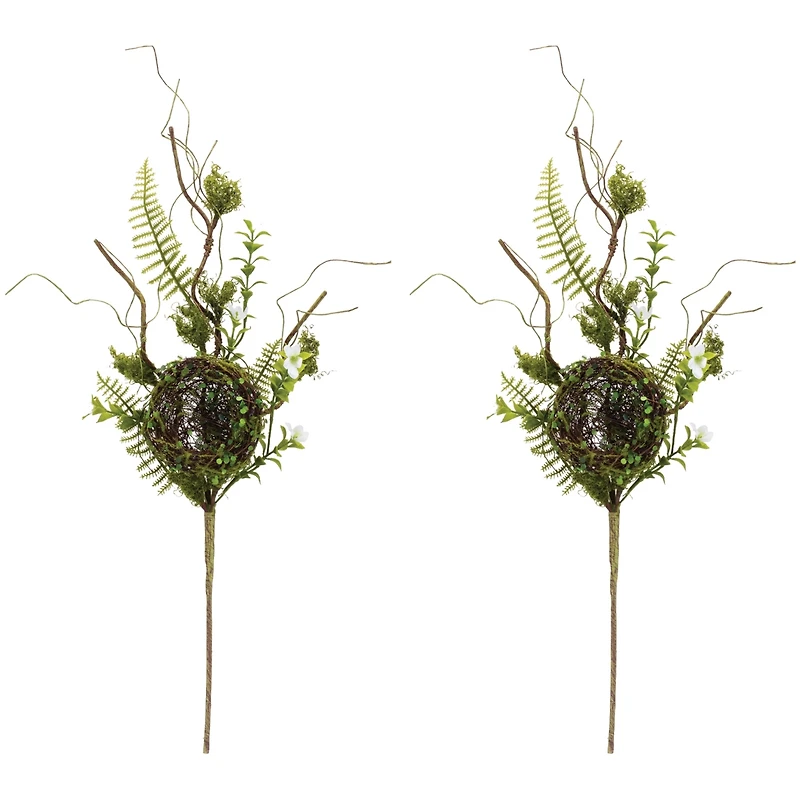 Slickblue Bird Nest Spray for Charming Holiday and Spring Decor (Set of 2)