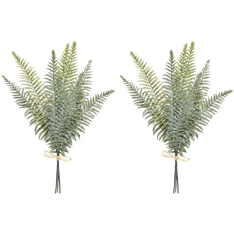 Slickblue Fern Bundle for Natural and Elegant Holiday and Home Decor (Set of 2)