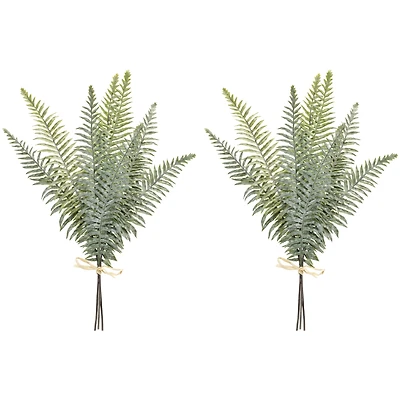 Slickblue Fern Bundle for Natural and Elegant Holiday and Home Decor (Set of 2)