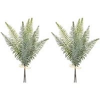 Slickblue Fern Bundle for Natural and Elegant Holiday and Home Decor (Set of 2)