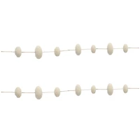Slickblue Pom Pom Garland (Set of 2) 6'L Polyester