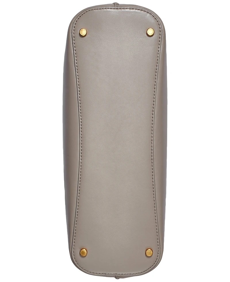 Donna Karan New York Malverne Double Top Handle Leather Satchel