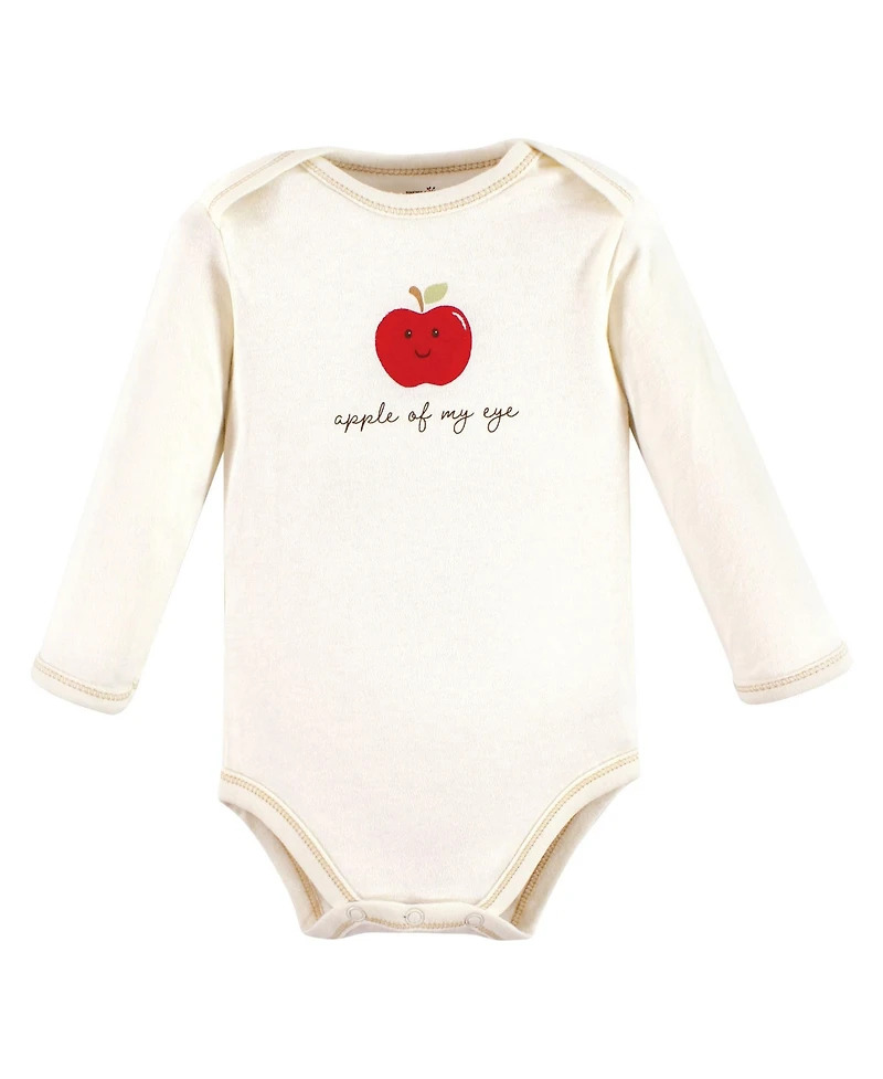 Touched by Nature Baby Boys Unisex Natural Cotton Long-Sleeve One-Piece