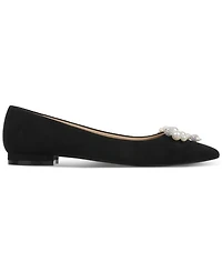 On 34th Women's Millee Embellished Bow Pointed-Toe Flats, Created for Macy's