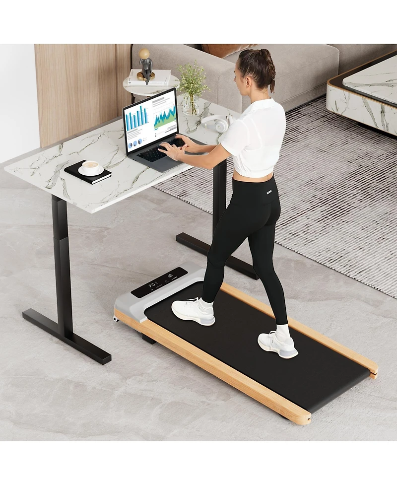 Vebreda Under Desk Treadmill with Remote Control and Led Display for Home Office