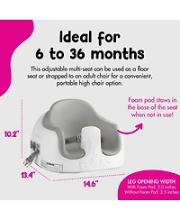 Bumbo Baby Toddler Adjustable 3-in-1 Booster Seat/High Chair & Tray