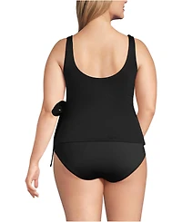 Lands' End Plus Side Tie Tankini Top