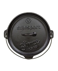 Stansport 4 Qt Pre-Seasoned Cast Iron Dutch Oven with Legs
