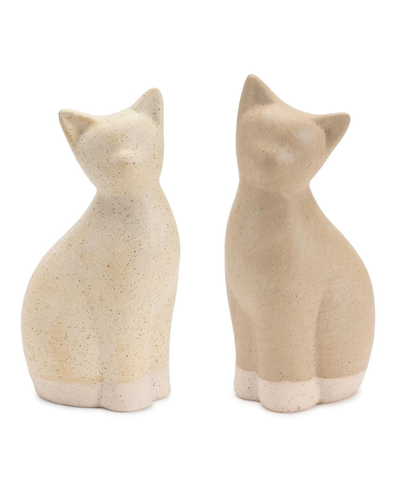 Slickblue Cat Figurine Set of 2 Stylish Decorative Accents for Cat Lovers
