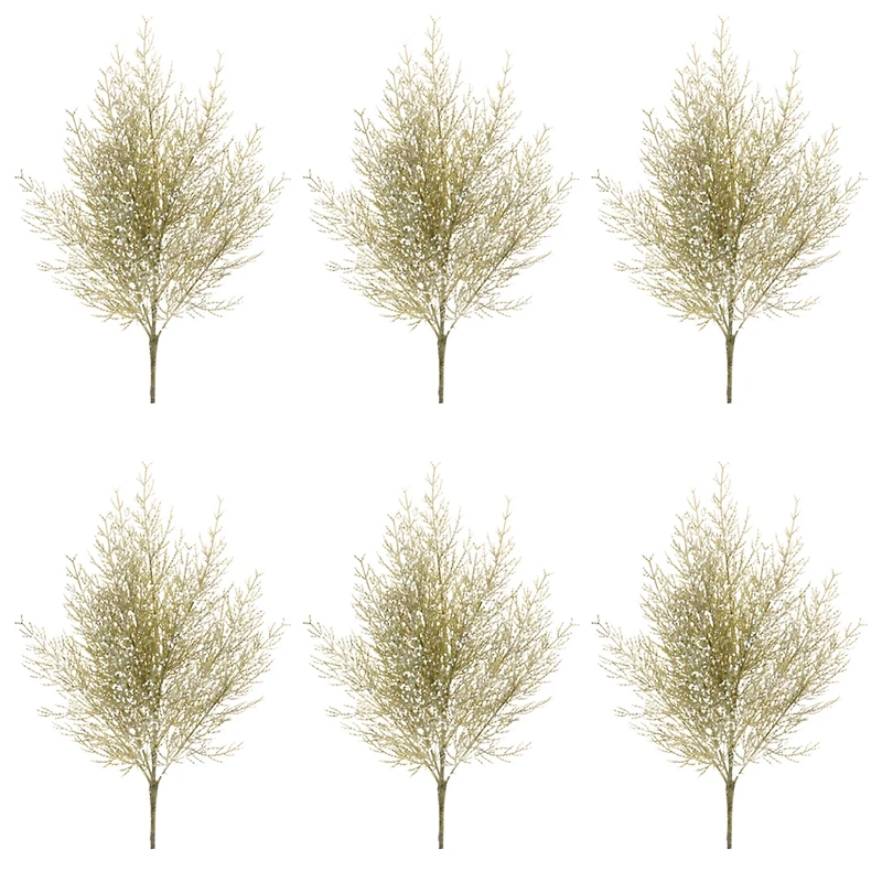Slickblue Set of 6 Cedar Sprays – Perfect for Winter and Holiday Decorations