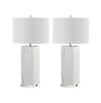 Safavieh Olympia Table Lamp Set Of 2 W/ Usb Port