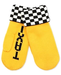 Kate Spade New York Women's Taxi Checkboard Mittens