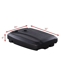 Skonyon 60L Plastic Weighted Fill Water Sand Wheel Patio Umbrella Base