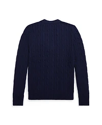 Polo Ralph Lauren Big Boys Cable-Knit Cotton V-Neck Cardigan Sweater