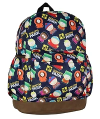 South Park Stan Kyle Cartman Kenny Butters Token All-Over Tossed Print School Book Bag