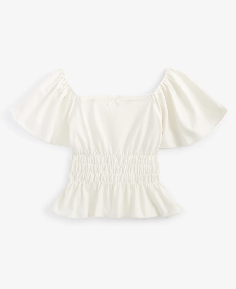 With Jules Big Girls Flutter Sleeve Top