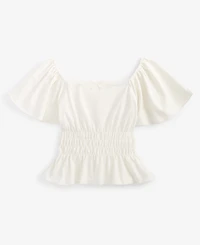 With Jules Big Girls Flutter Sleeve Top