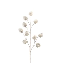 Slickblue Set of 6 Glitter Pine Cone Sprays – Ideal for Festive Holiday and Winter Decor