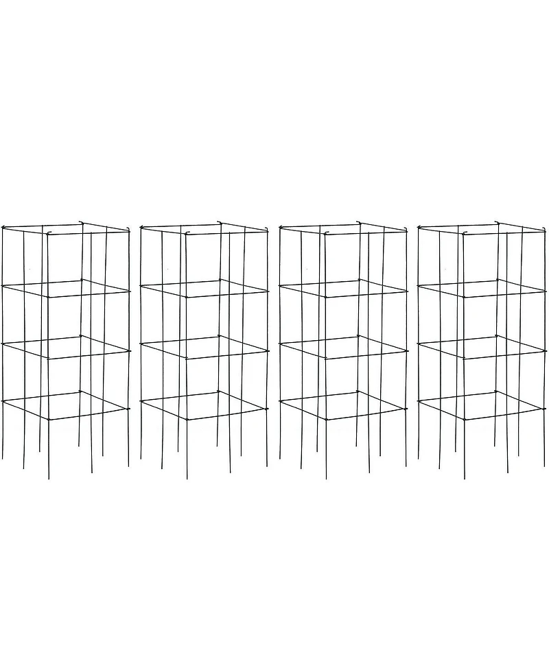 Vebreda 4 Pack Garden Trellis for Climbing Plants for Flower Vegetable