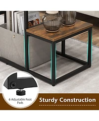 Sugift Rustic Tv Console Table for 50 Inches TVs
