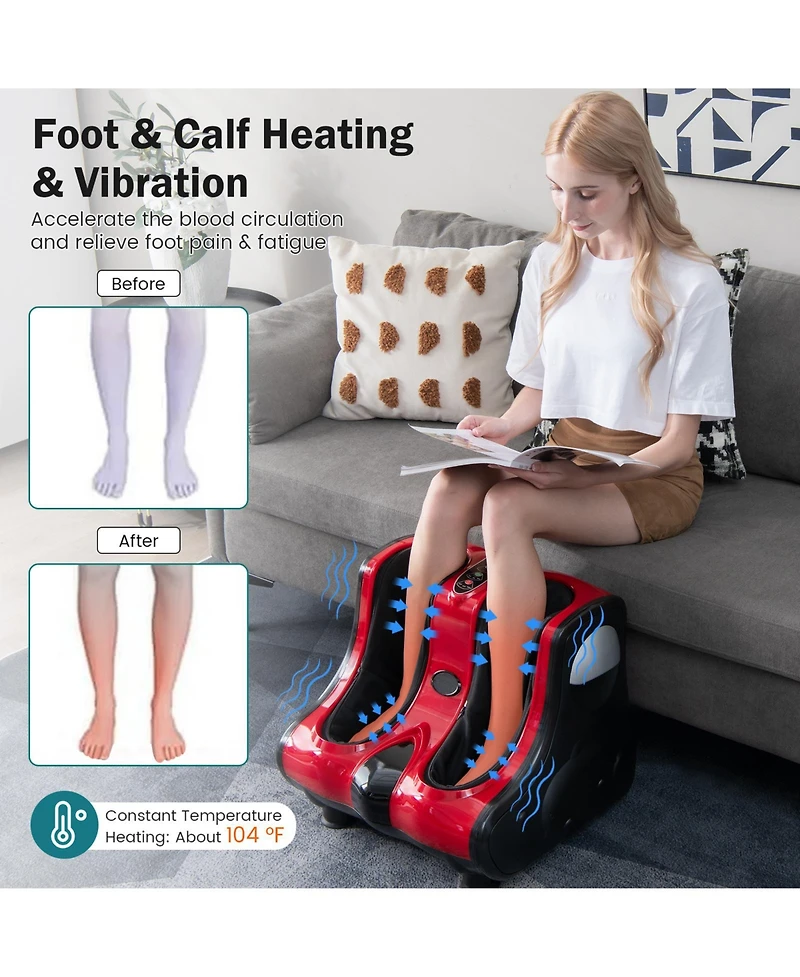 Skonyon Shiatsu Kneading Rolling Vibration Heating Foot Massager