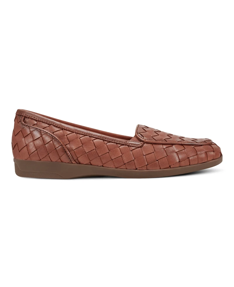 Easy Spirit Women's Devitt Woven Slip-On Loafer Flats