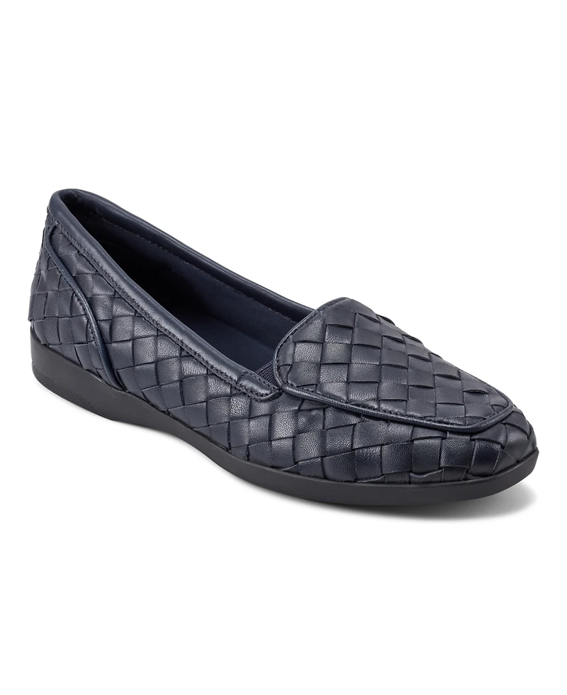 Easy Spirit Women's Devitt Woven Slip-On Loafer Flats