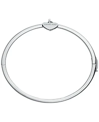Michael Kors Brass Heart Two-Sided Charm Bangle Bracelet