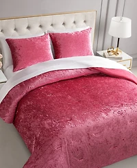 Juicy Couture Crushed Velvet 3-Pc. Comforter Set, King