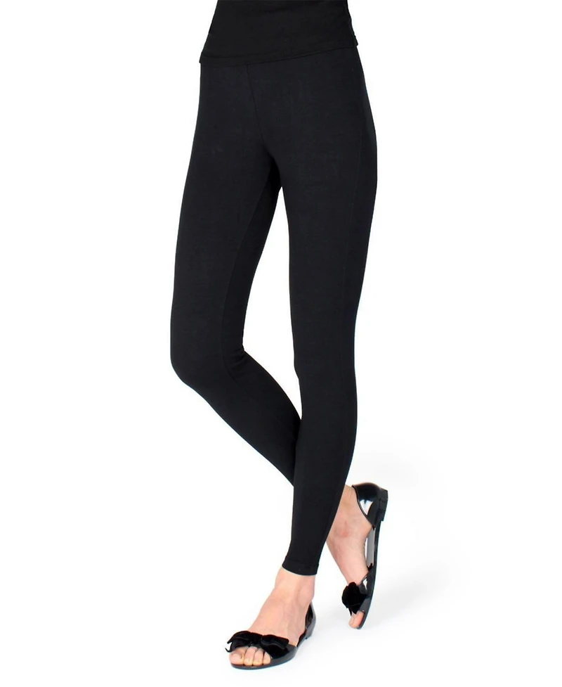 MeMoi Women's Comfort Cotton Blend Leggings