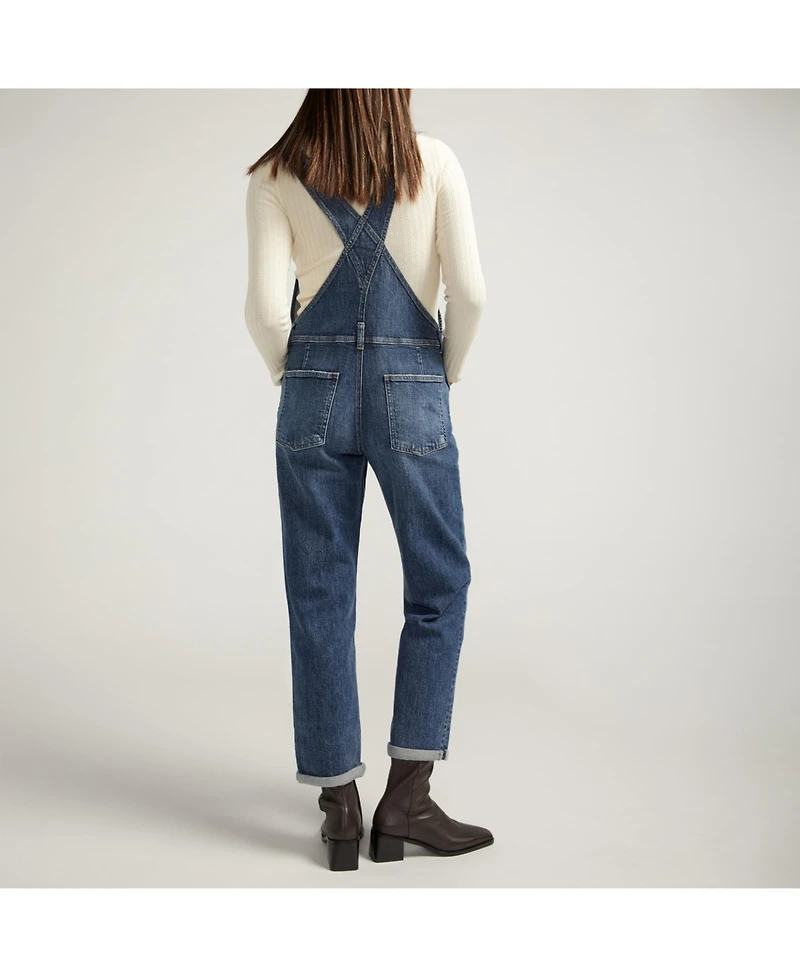 Silver Jeans Co. Women's Baggy Straight Leg Overall