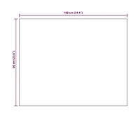 Frameless Mirror 39.4"x23.6" Glass