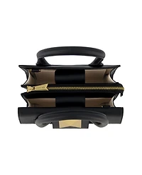 Gold Plated Hardware Small Leather Tote Bag