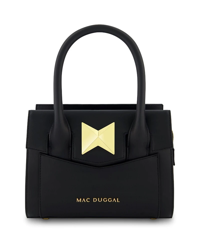 Gold Plated Hardware Small Leather Tote Bag