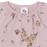 Gerber Baby Girls Long Sleeve Apples Dress