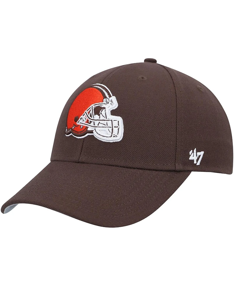 '47 Brand Men's Brown Cleveland Browns Mvp Adjustable Hat
