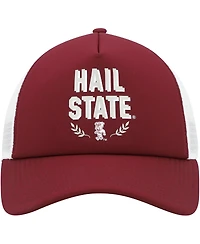 Adidas Men's Maroon Mississippi State Bulldogs Phrase Foam Front Trucker Adjustable Hat