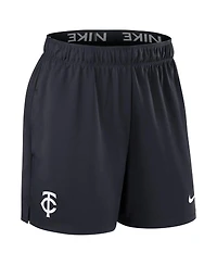 Nike Women's Navy Minnesota Twins Authentic Collection Knit Shorts