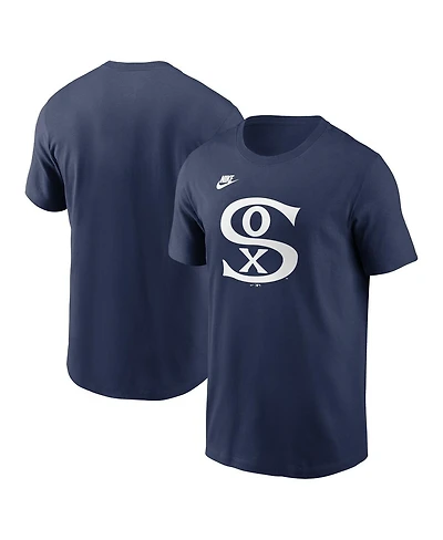 Nike Men's Navy Chicago White Sox Cooperstown Collection Team Logo T-Shirt