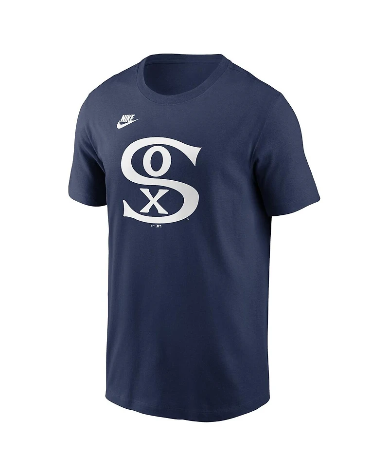 Nike Men's Navy Chicago White Sox Cooperstown Collection Team Logo T-Shirt