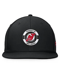 Fanatics Men's Black New Jersey Devils Authentic Pro Training Camp Snapback Hat
